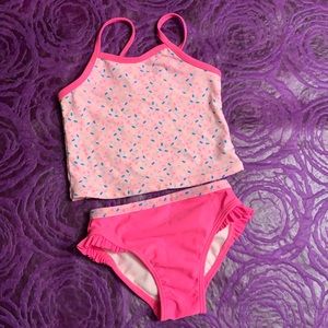 Adorable girls 2 piece bathing suit, 2T